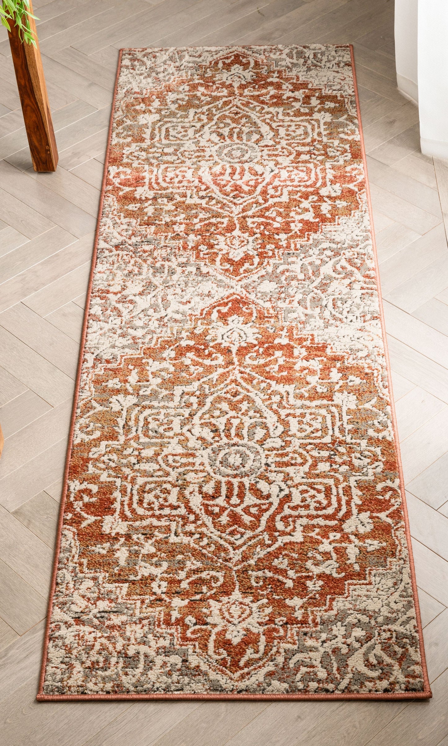 Caine Vintage Persian Oriental Brick Rug TK-00