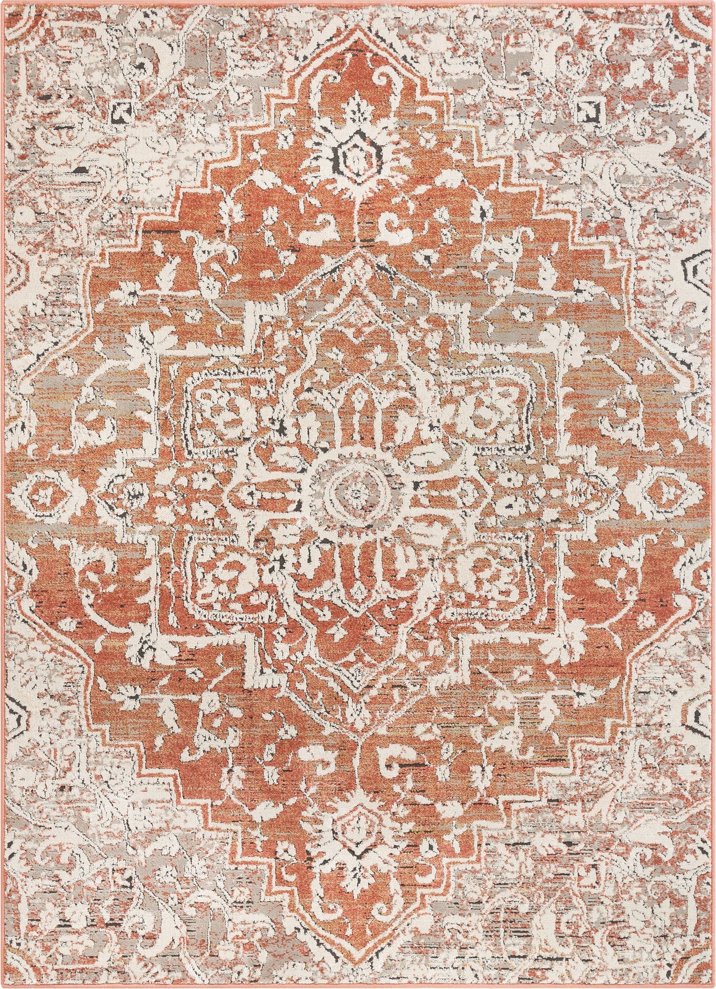Caine Vintage Persian Oriental Brick Rug TK-00