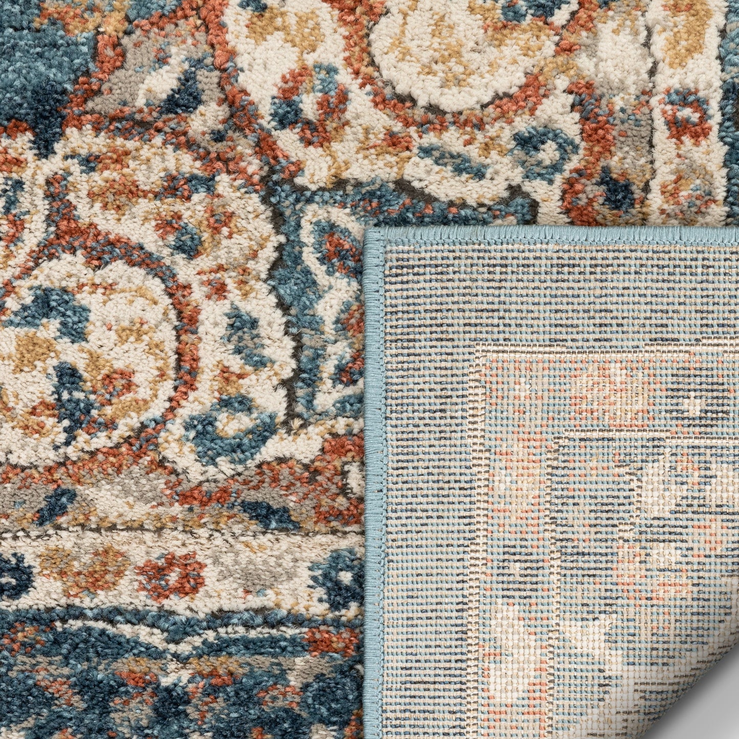Mariya Vintage Medallion Persian Blue Rug TK-44