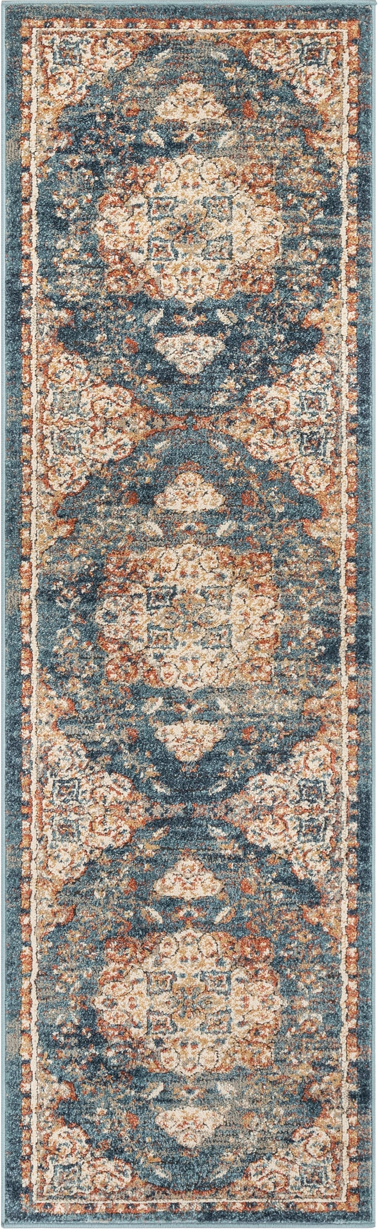 Mariya Vintage Medallion Persian Blue Rug TK-44