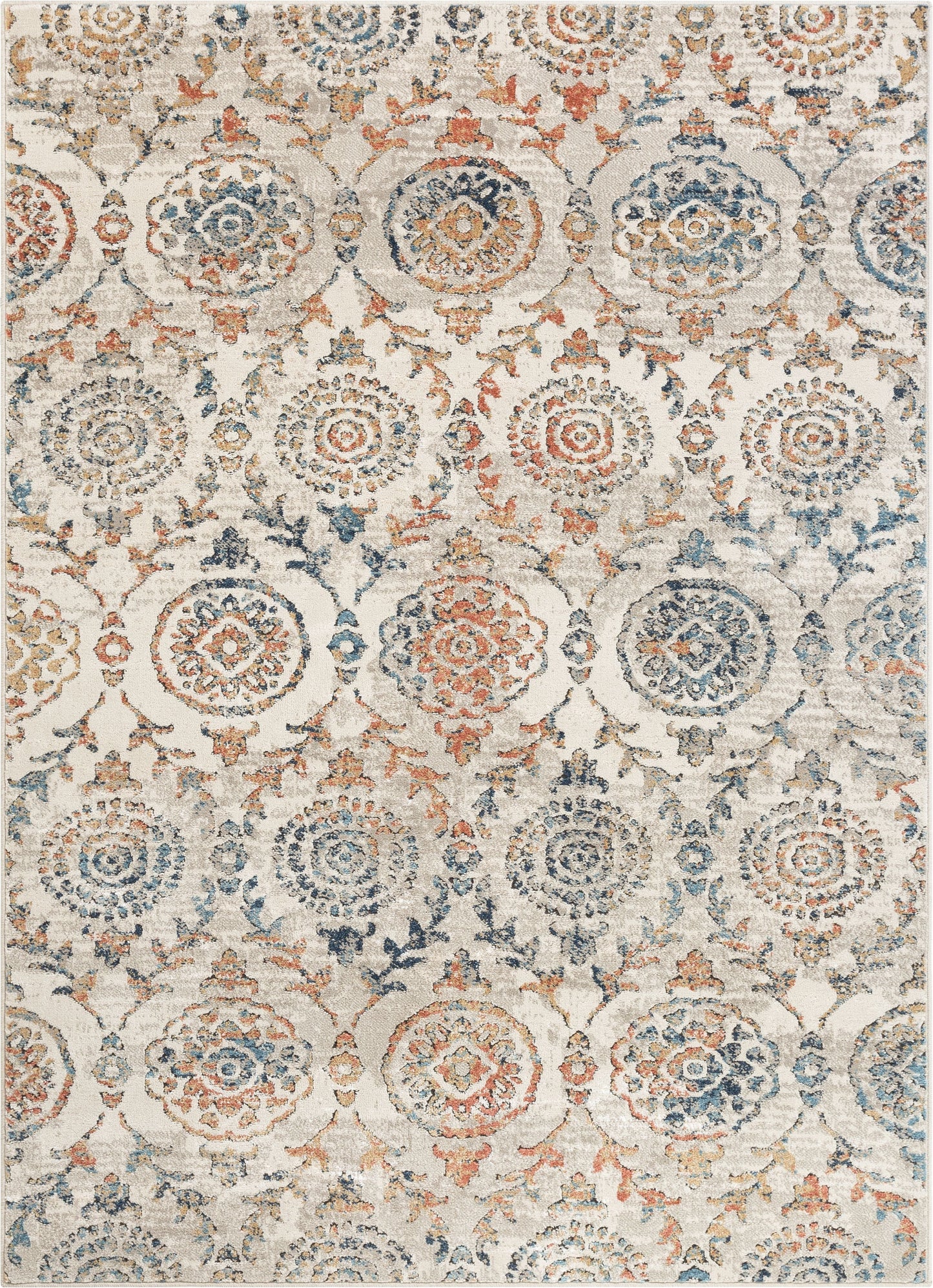 Baird Modern Ogee Ivory Rug TK-52