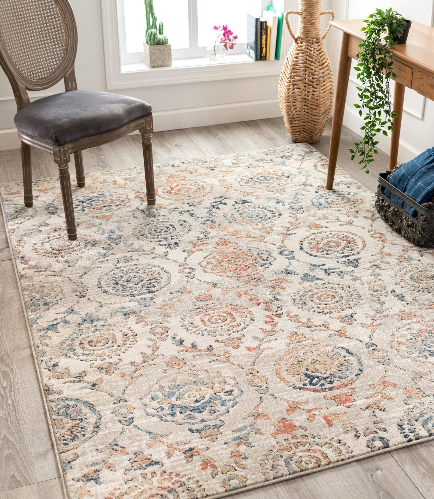 Baird Modern Ogee Ivory Rug TK-52