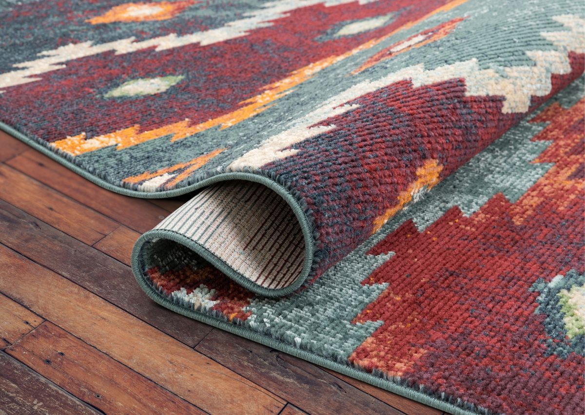 Ruidoso Blue Mid-Century Tribal Bohemian Rug TS-94