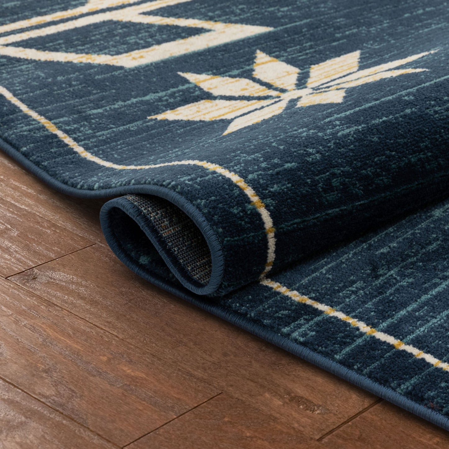 Canton Southwestern Tribal Bohemian Blue Rug TU-124