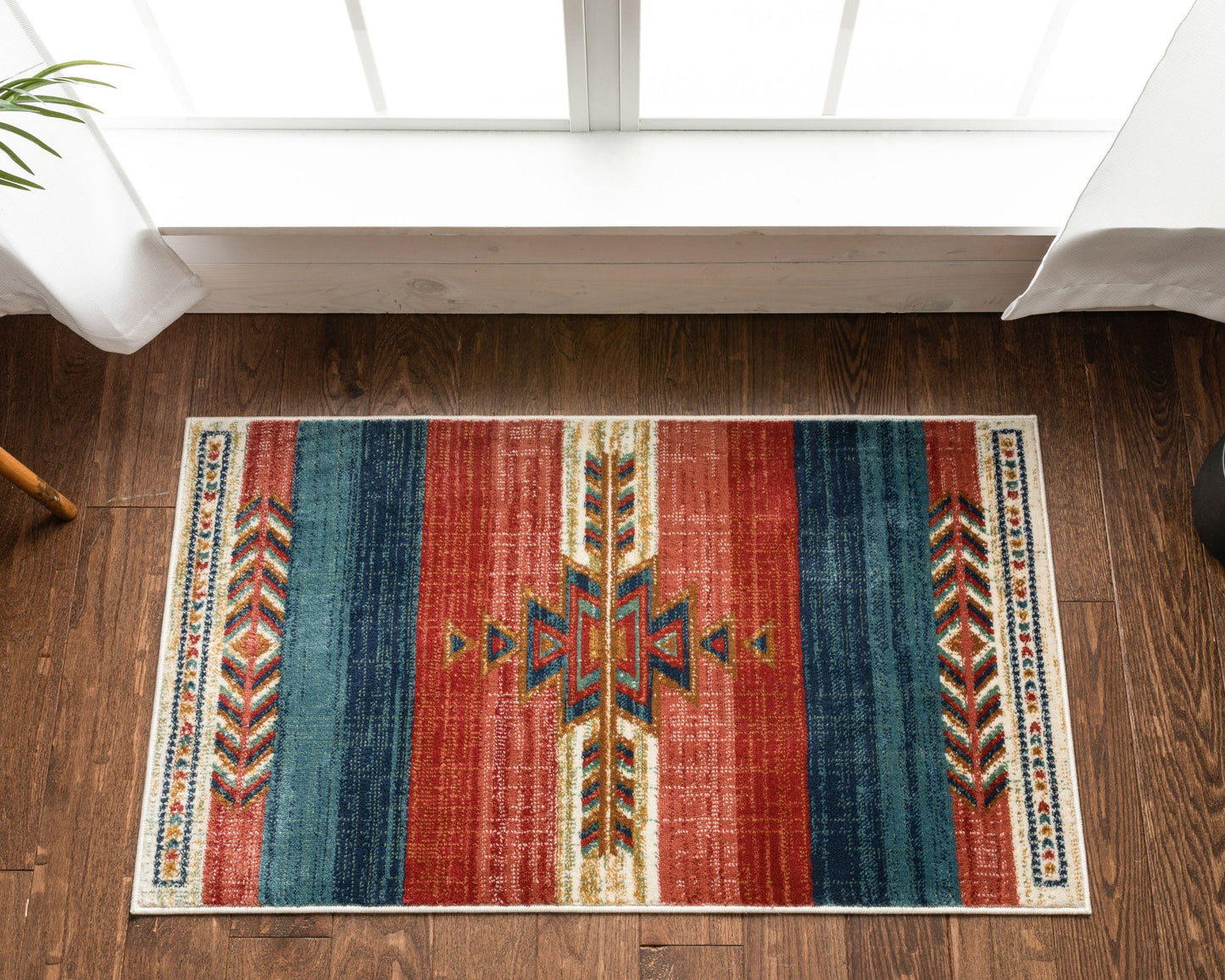 Dustin Southwestern Tribal Medallion Crimson Rug TU-140