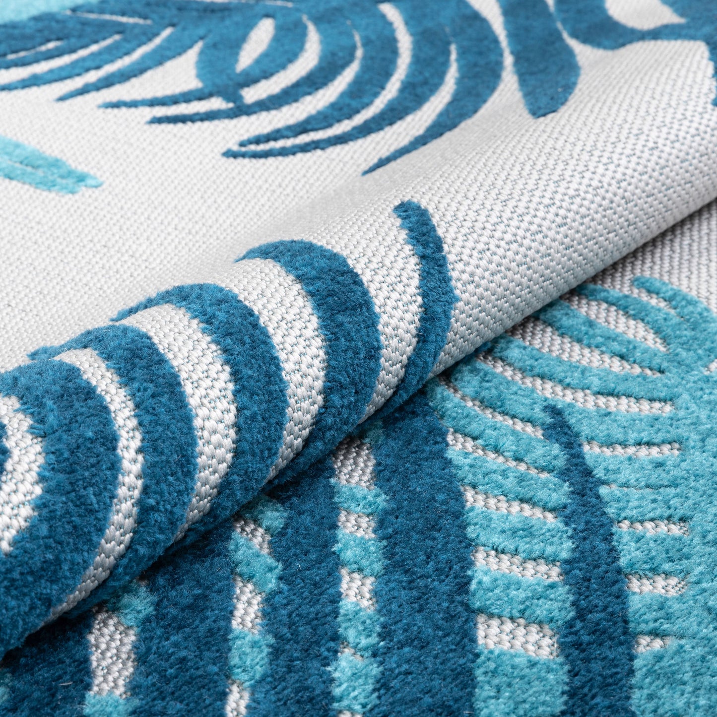 Rada Blue Novelty Botanical Rug VAL-84