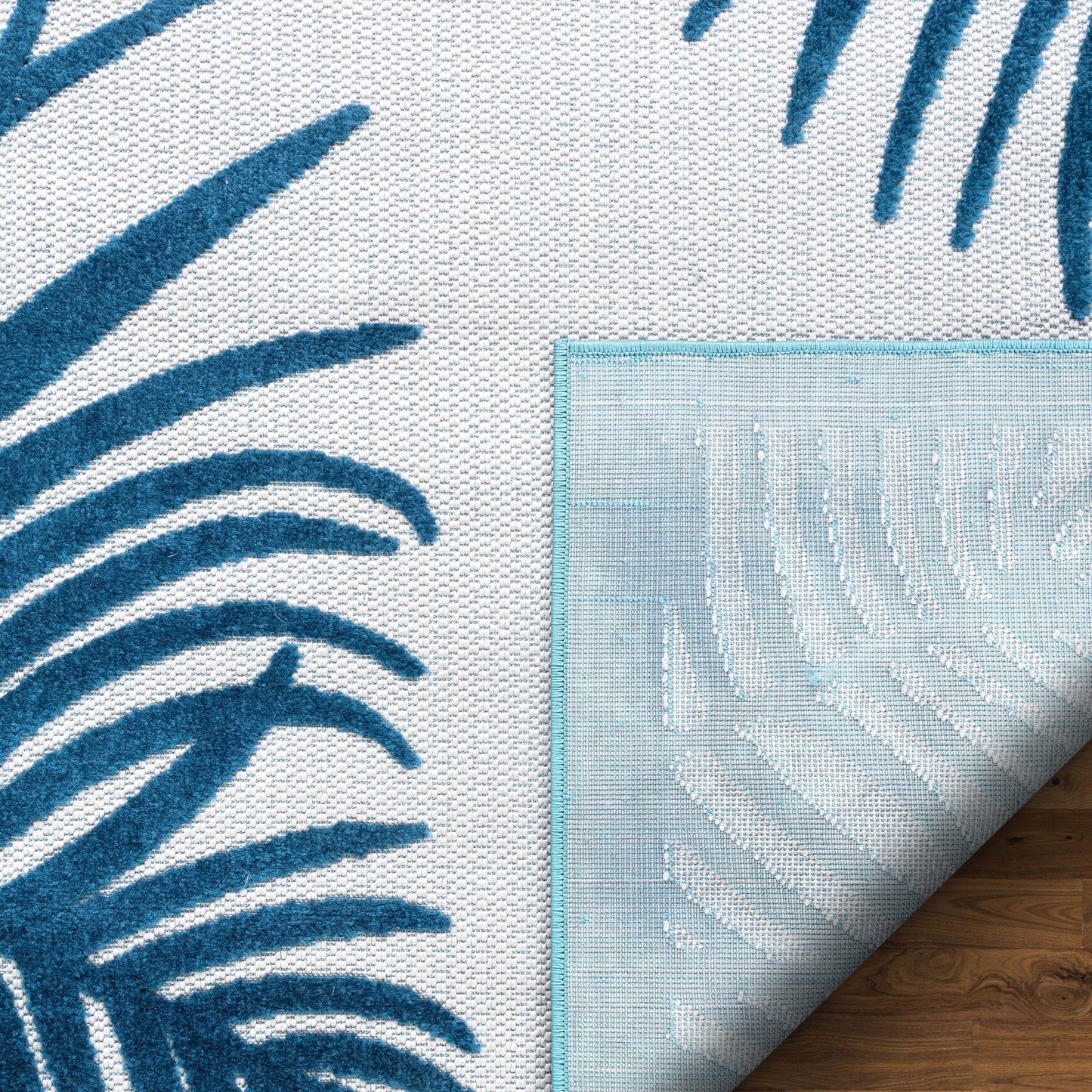 Rada Blue Novelty Botanical Rug VAL-84