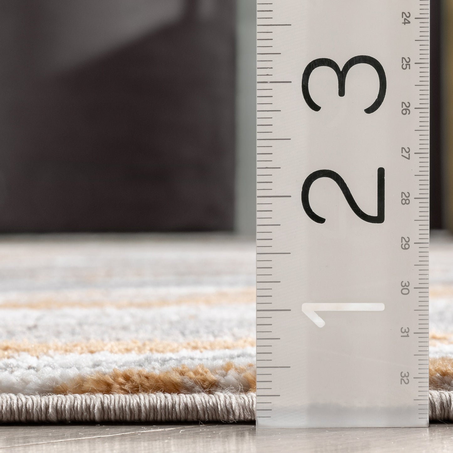 Davina Modern Abstract Striped Grey Rust Rug VER-100