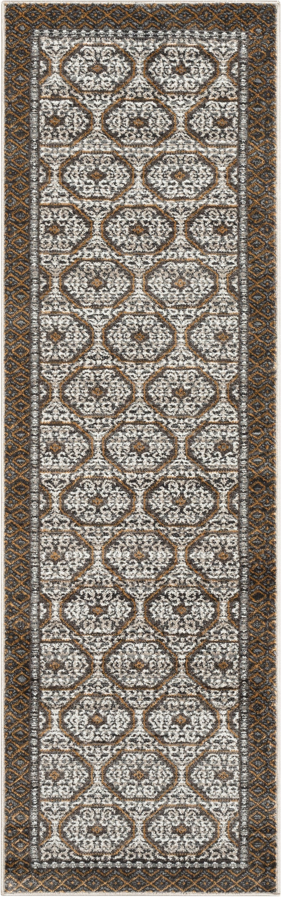 Rhea Moroccan Lattice Trellis Grey Rug VER-37