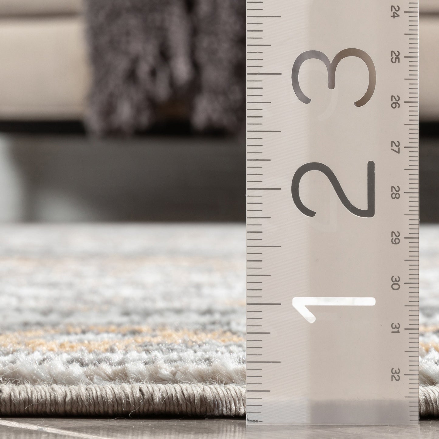 Sahil Moroccan Tribal Stripes Grey Rug VER-47
