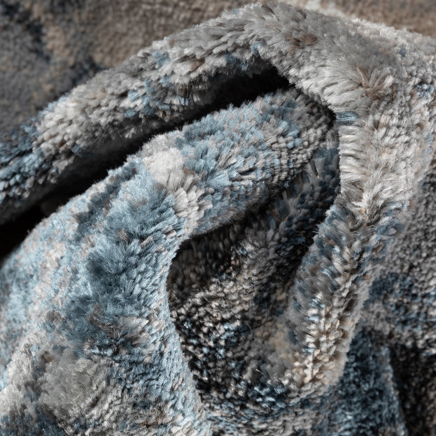 Lilith Modern Abstract Grey Blue Rug VER-94