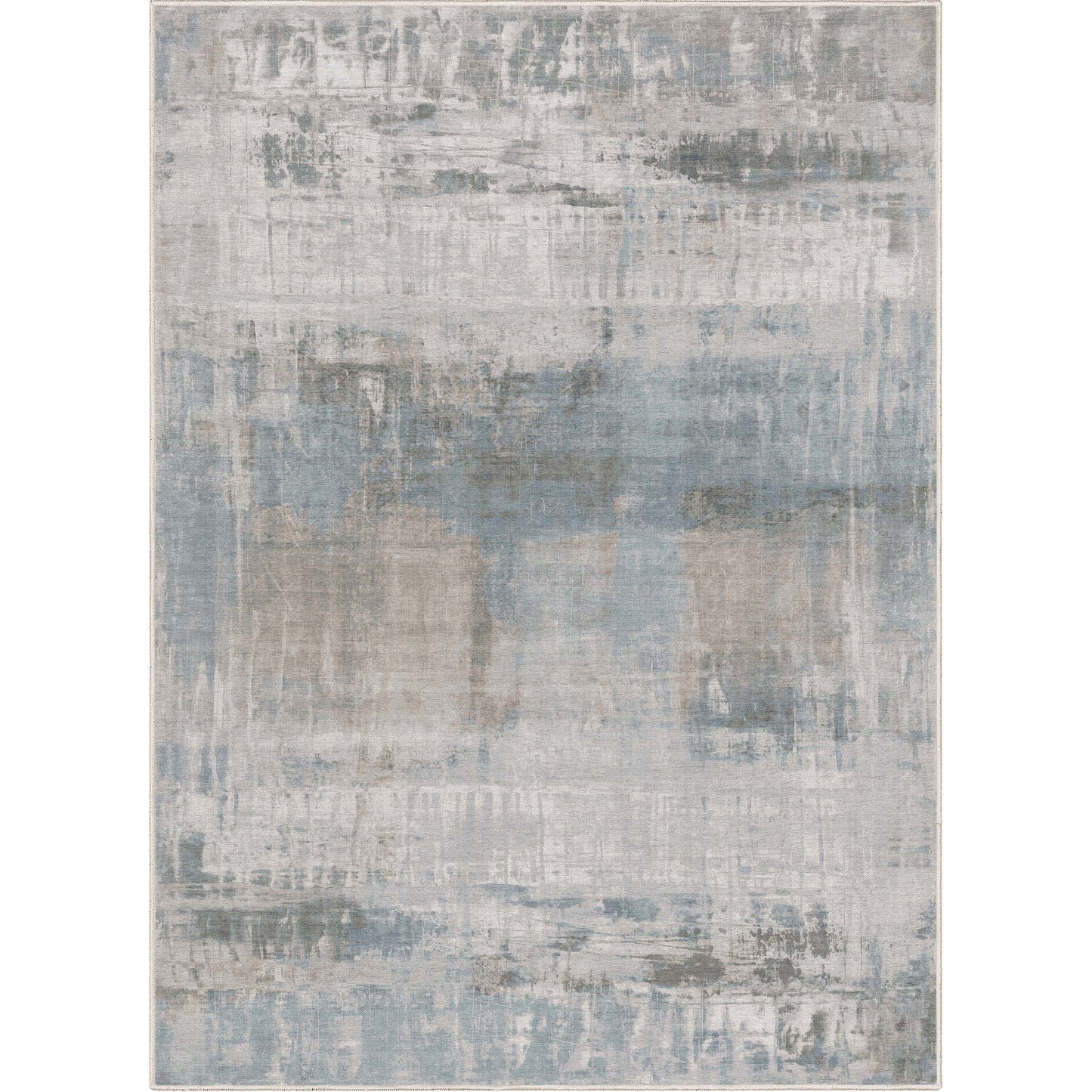 Abstract Mandala Gray Rug W-AB-30B