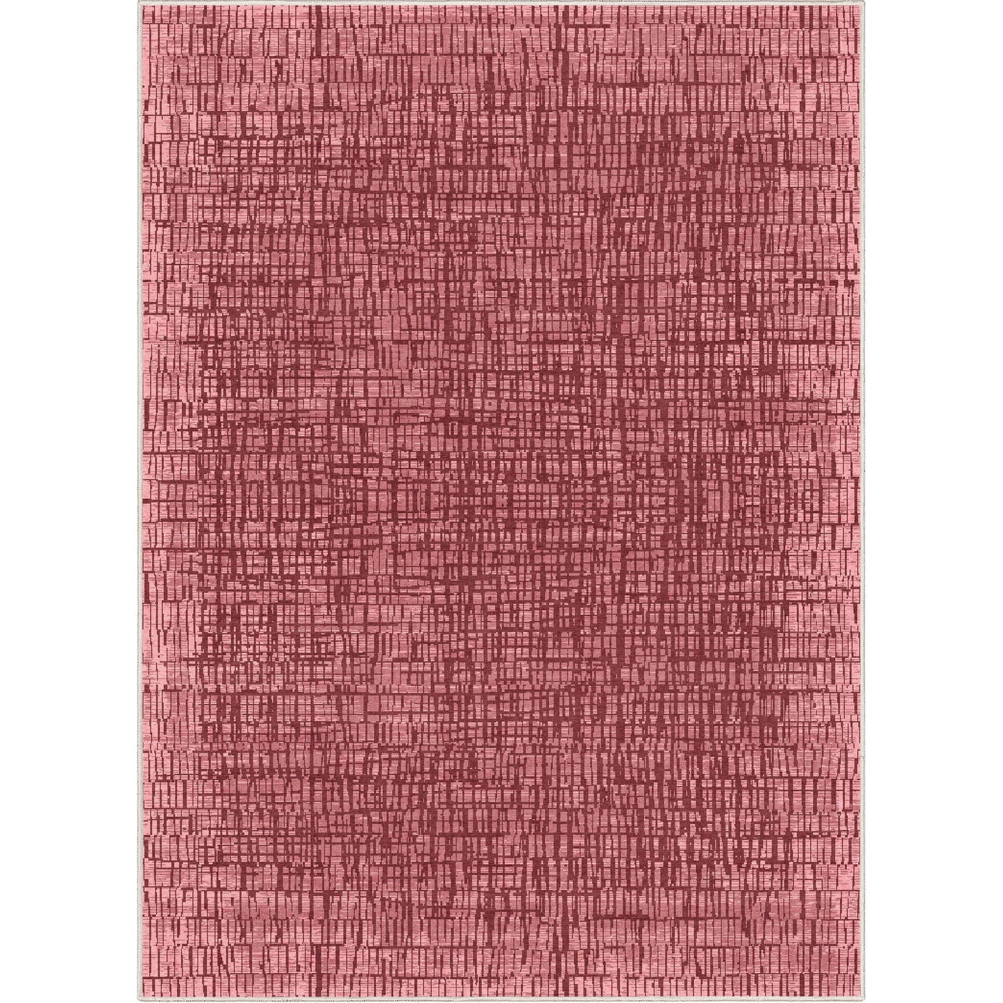 Abstract Nightscape Red Rug W-AB-39B