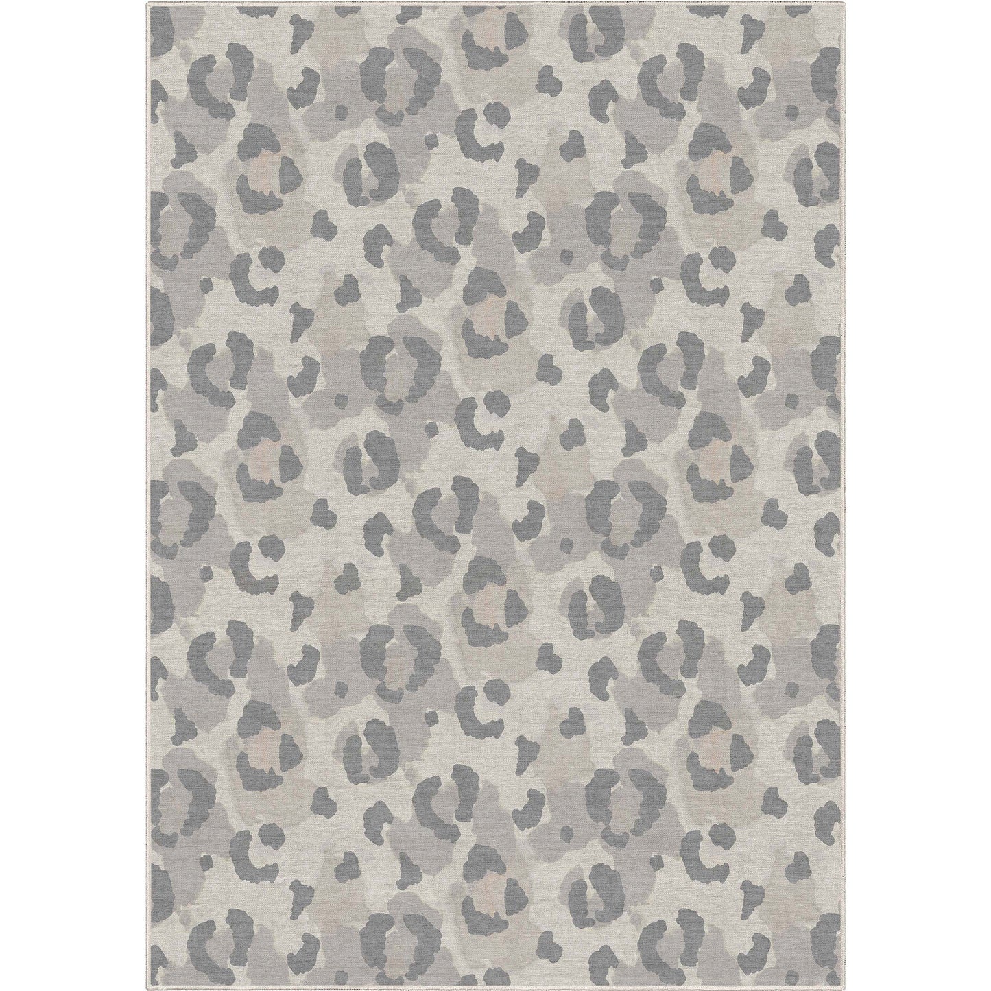 Animal Prints Leopard Gray Brown Rug W-APT-01G