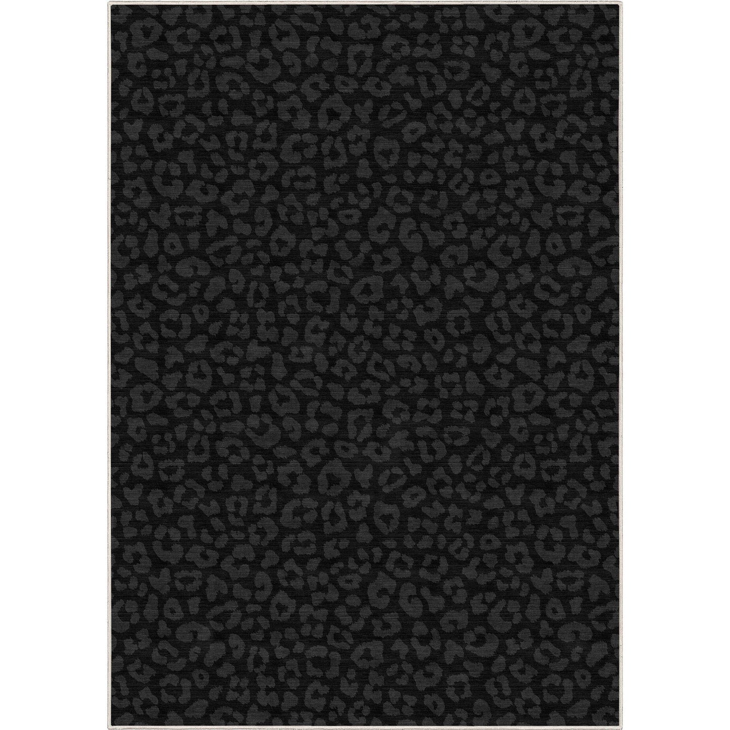 Animal Prints Leopard Black Rug W-APT-02C