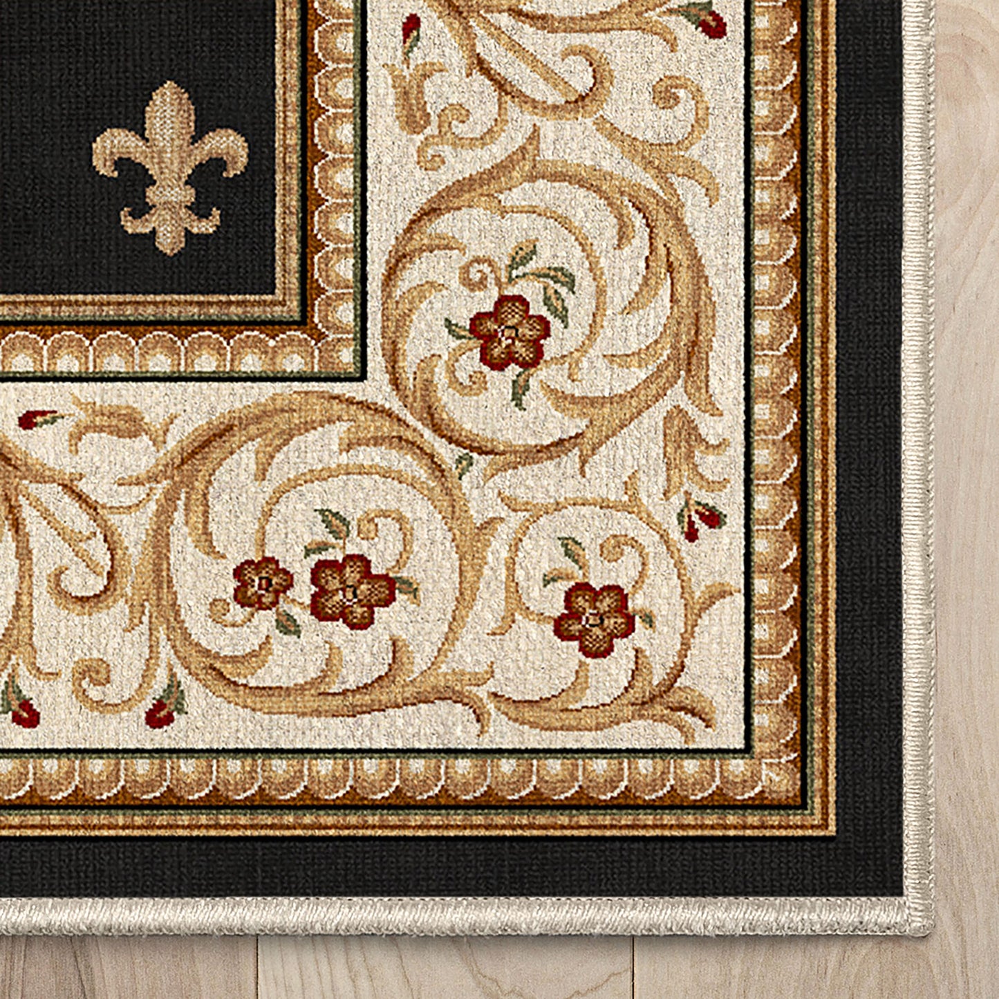 Apollo Fleur De Lis Black Roll W-FDL-01A-R