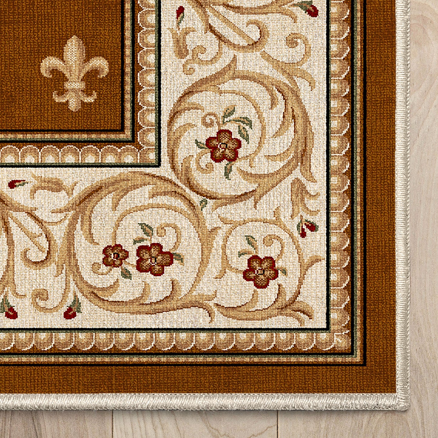 Apollo Fleur De Lis Brown Roll W-FDL-01C-R