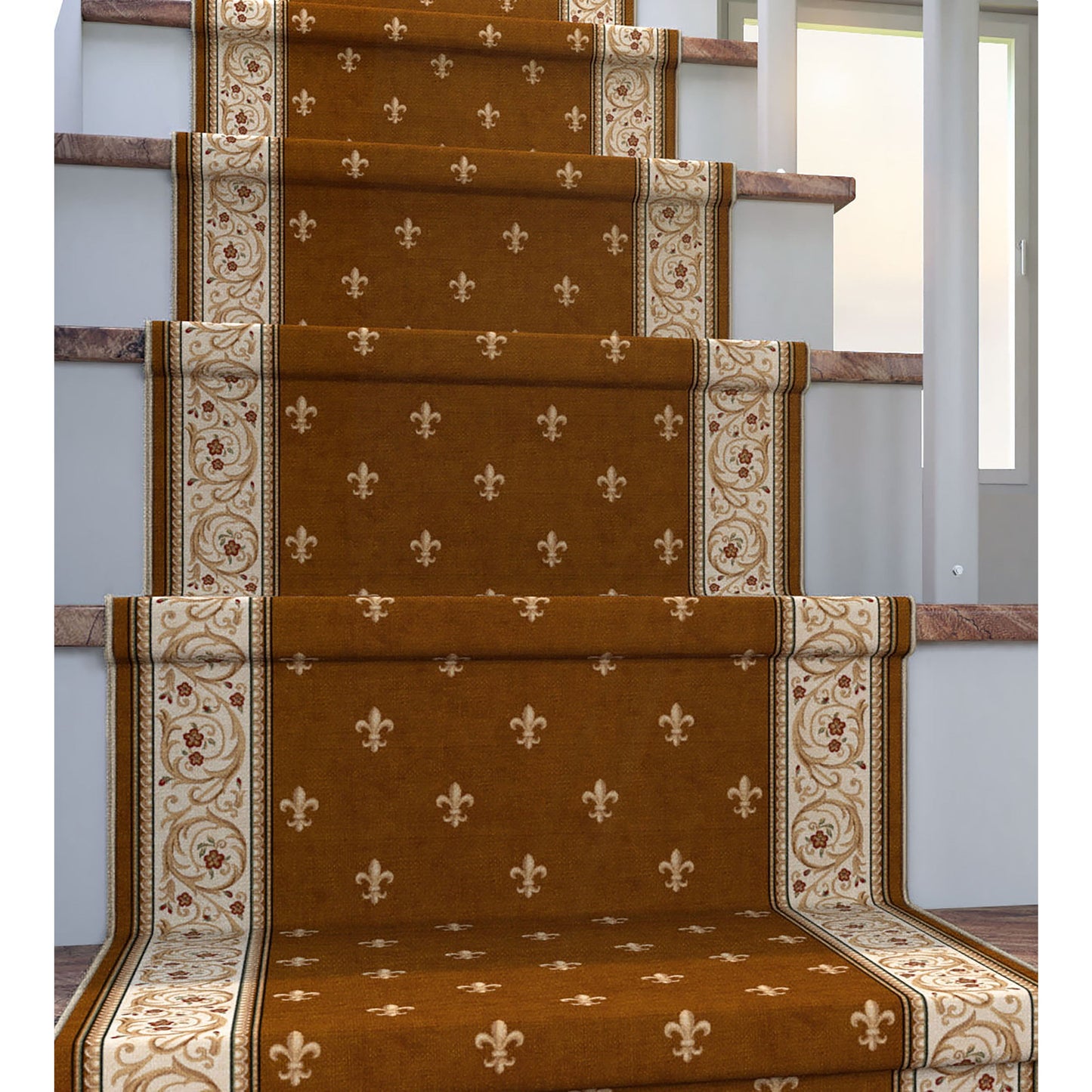 Apollo Fleur De Lis Brown Roll W-FDL-01C-R