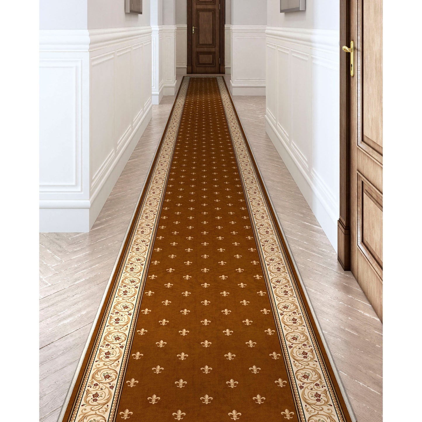 Apollo Fleur De Lis Brown Roll W-FDL-01C-R