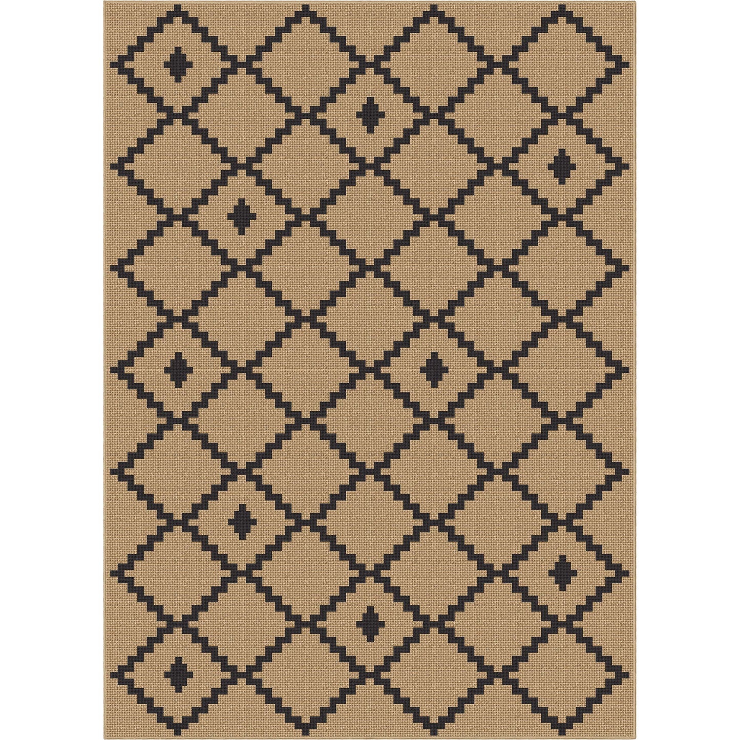 Jute Akita Black Rug W-JT-02A