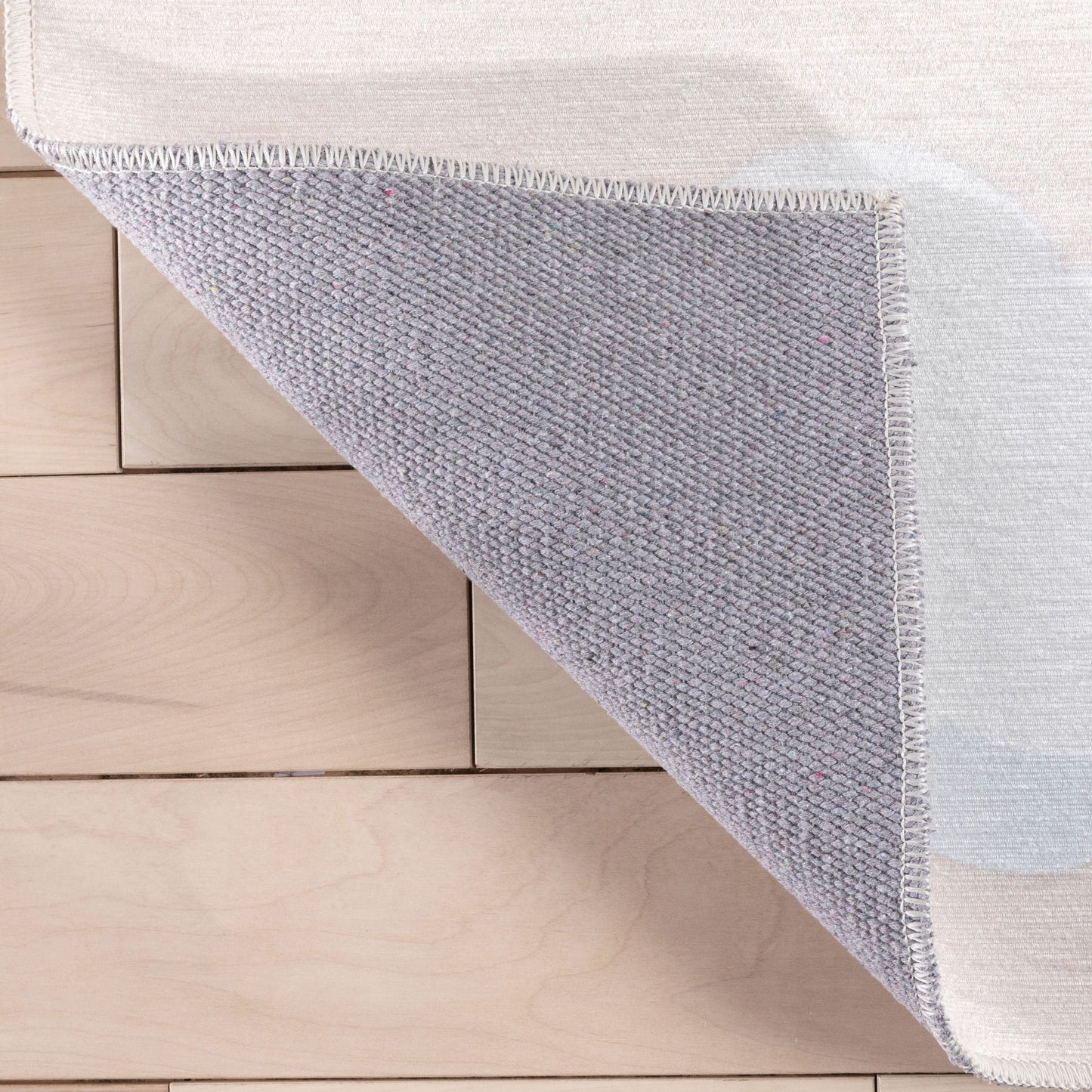 Cloud 9 Modern Peach Flat-Weave Washable Kids Rug W-KD-07D