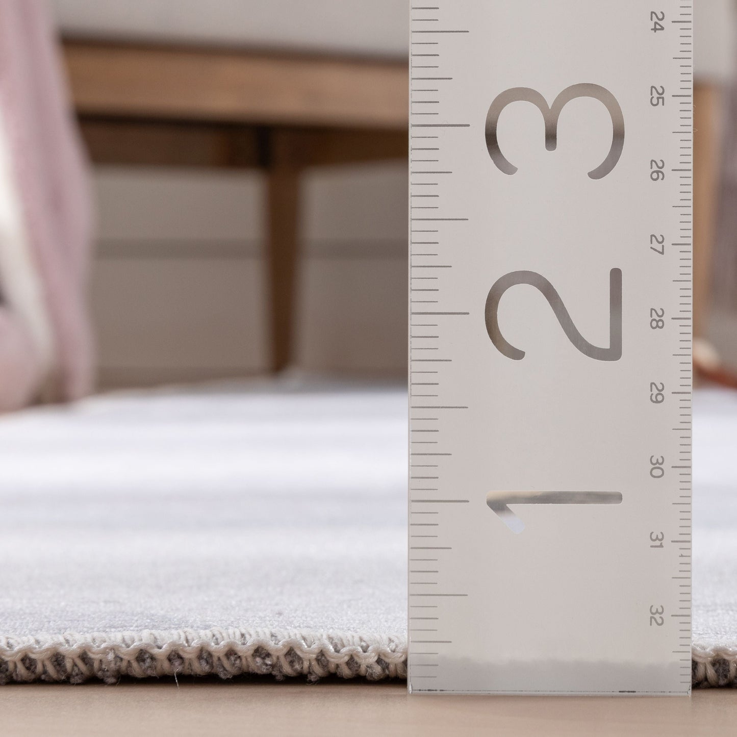 Cloud 9 Modern Grey Flat-Weave Washable Kids Rug W-KD-07G