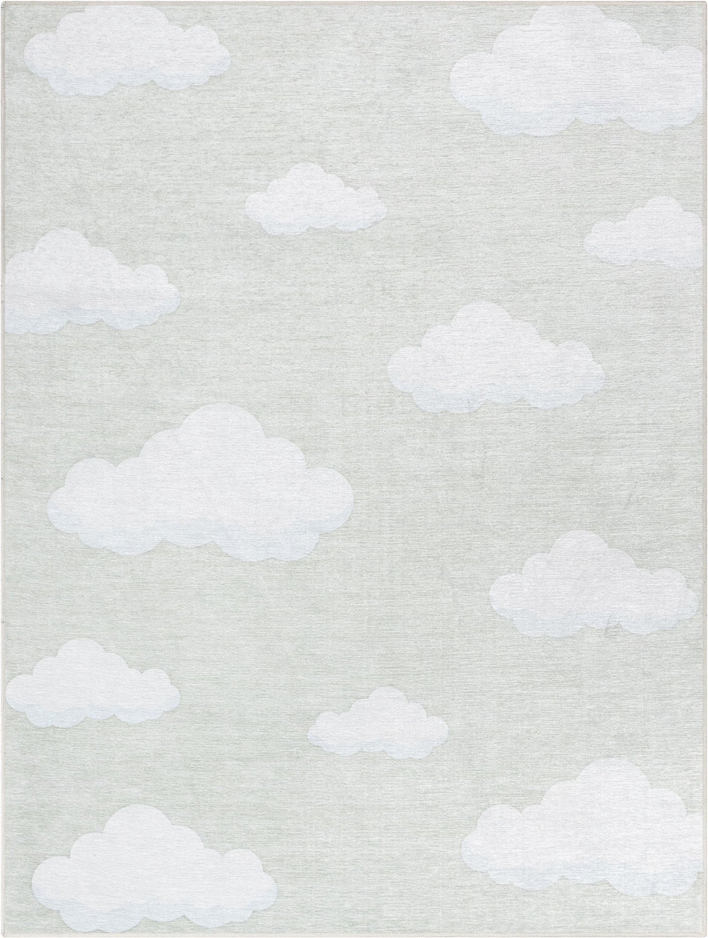 Cloud 9 Modern Linen Flat-Weave Washable Kids Rug W-KD-07I