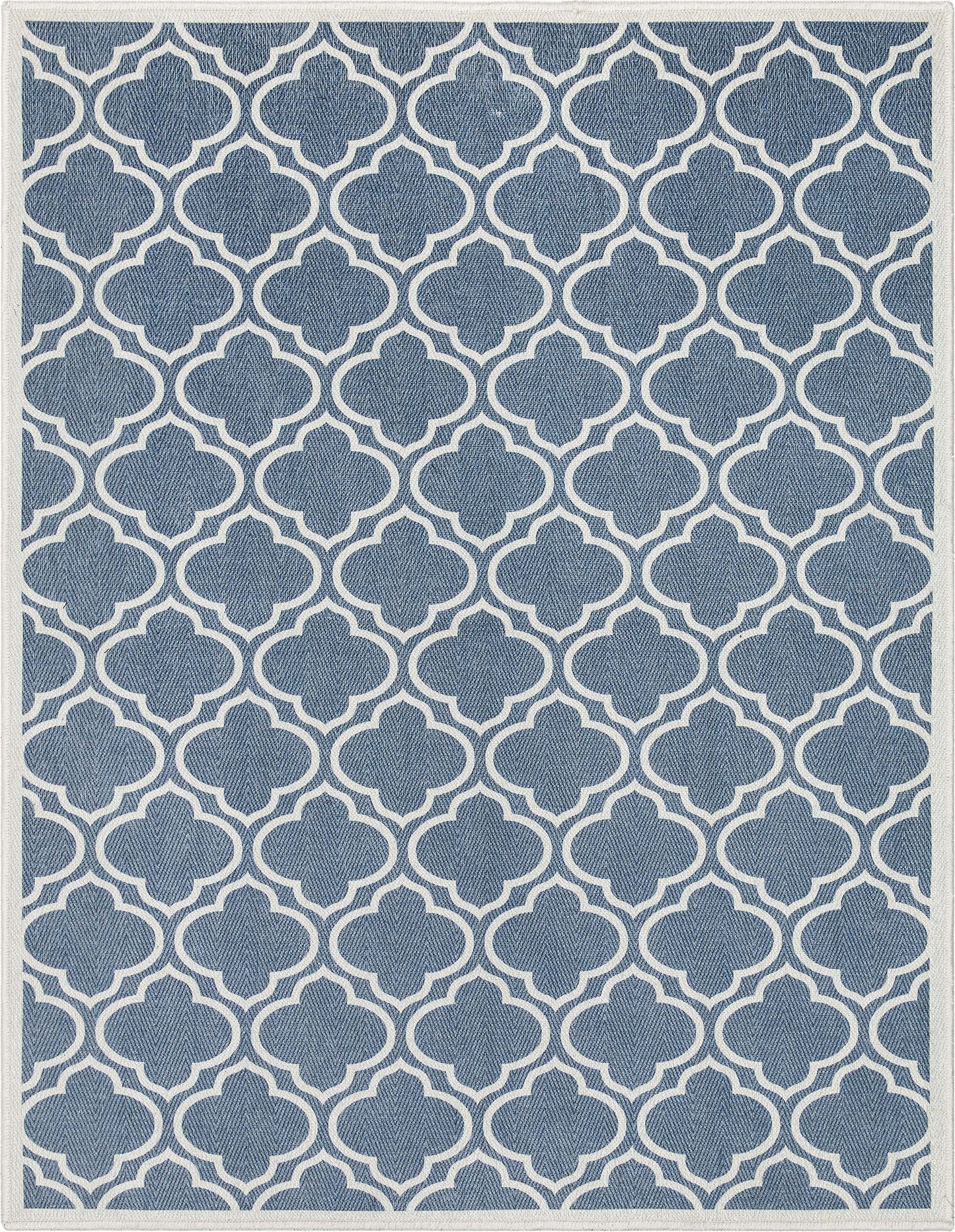 Lattice Moroccan Trellis Charcoal Grey Washable Rug W-MR-04A