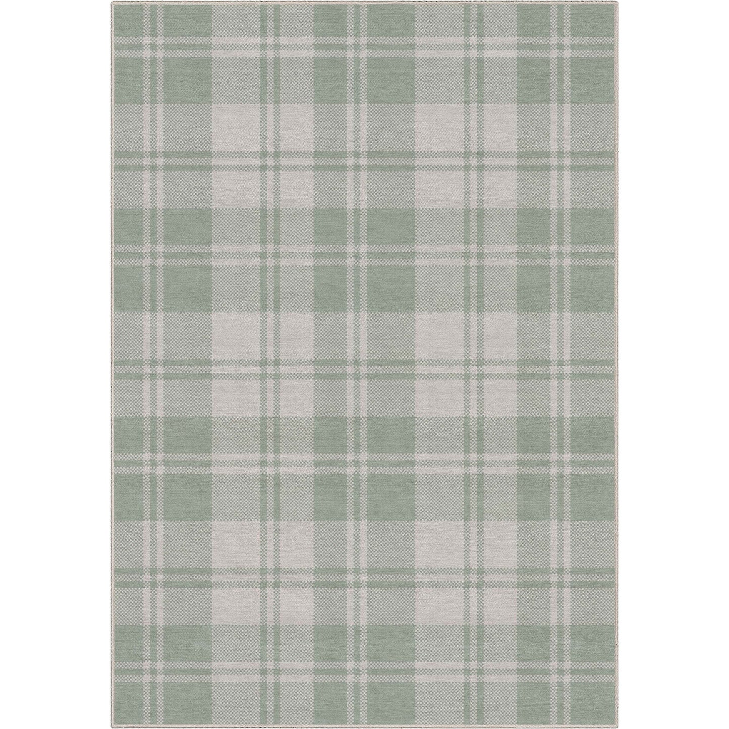 Apollo Plaid Green Rug W-PLD-01H