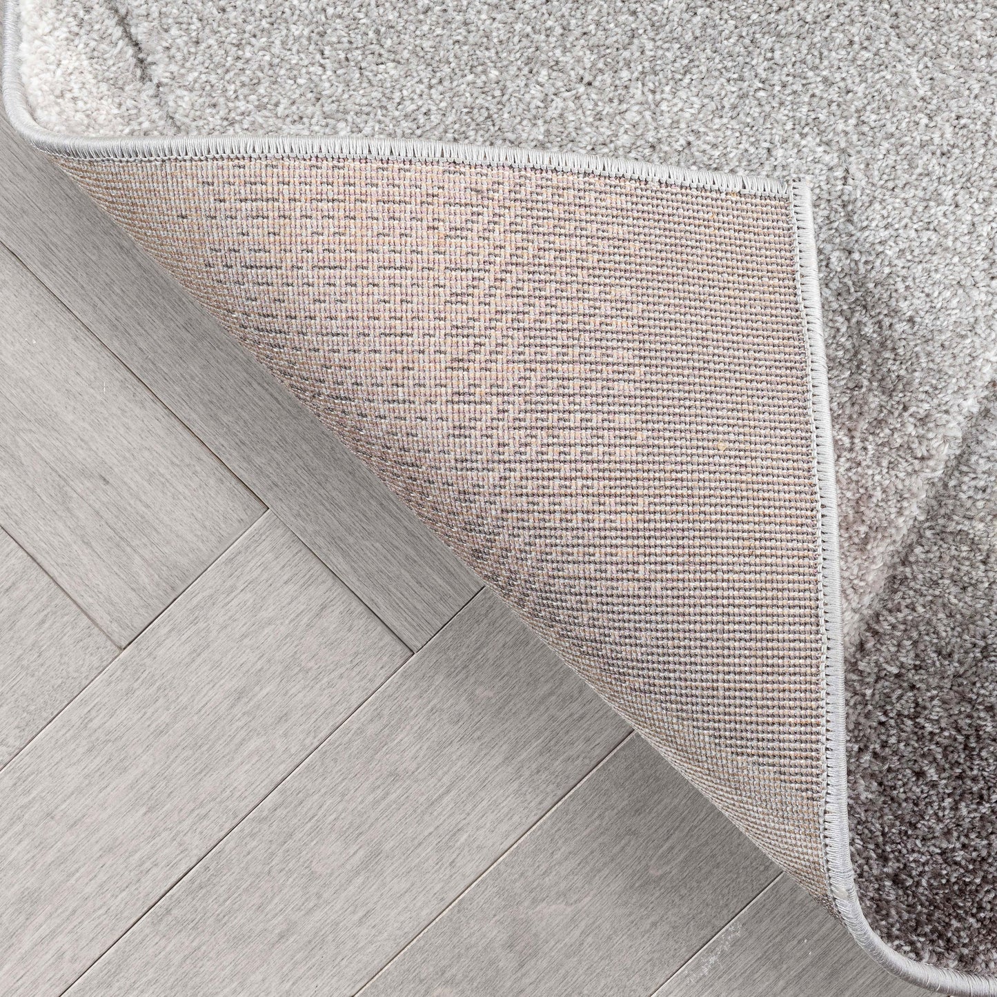 Ely Mid-Century Modern Geometric Triangles Grey Multi 3D Textured Rug WH-147