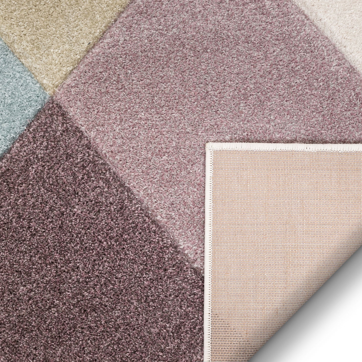 Cinca Geometric Scandinavian 3D Textured Multi Rug WH-52