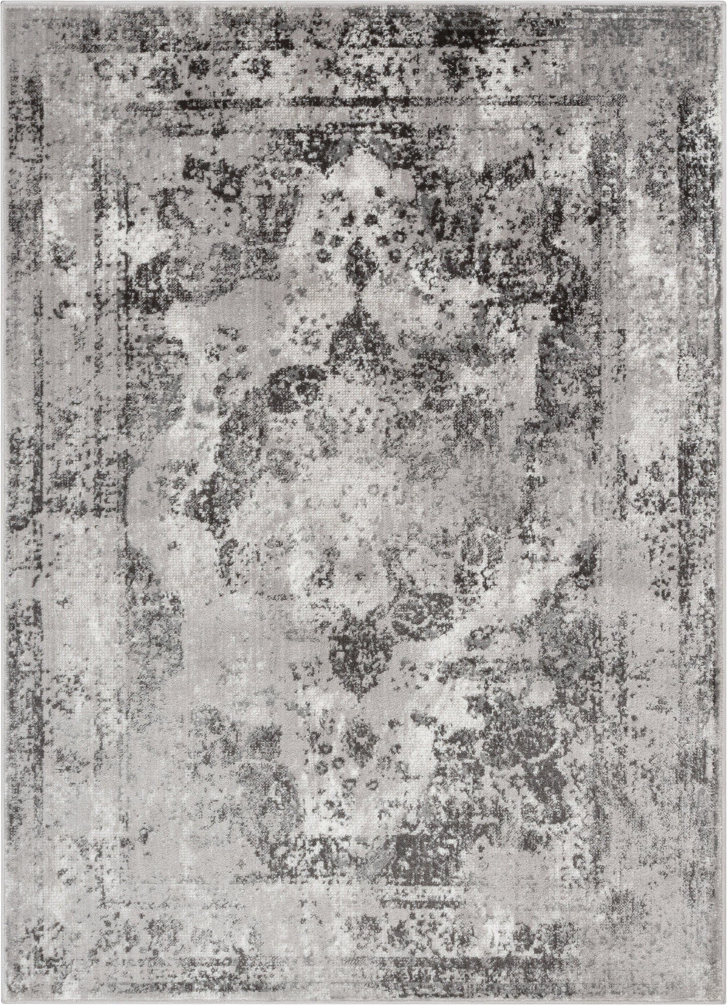 Patras Vintage Oriental Medallion Ivory Rug ZAZ-22