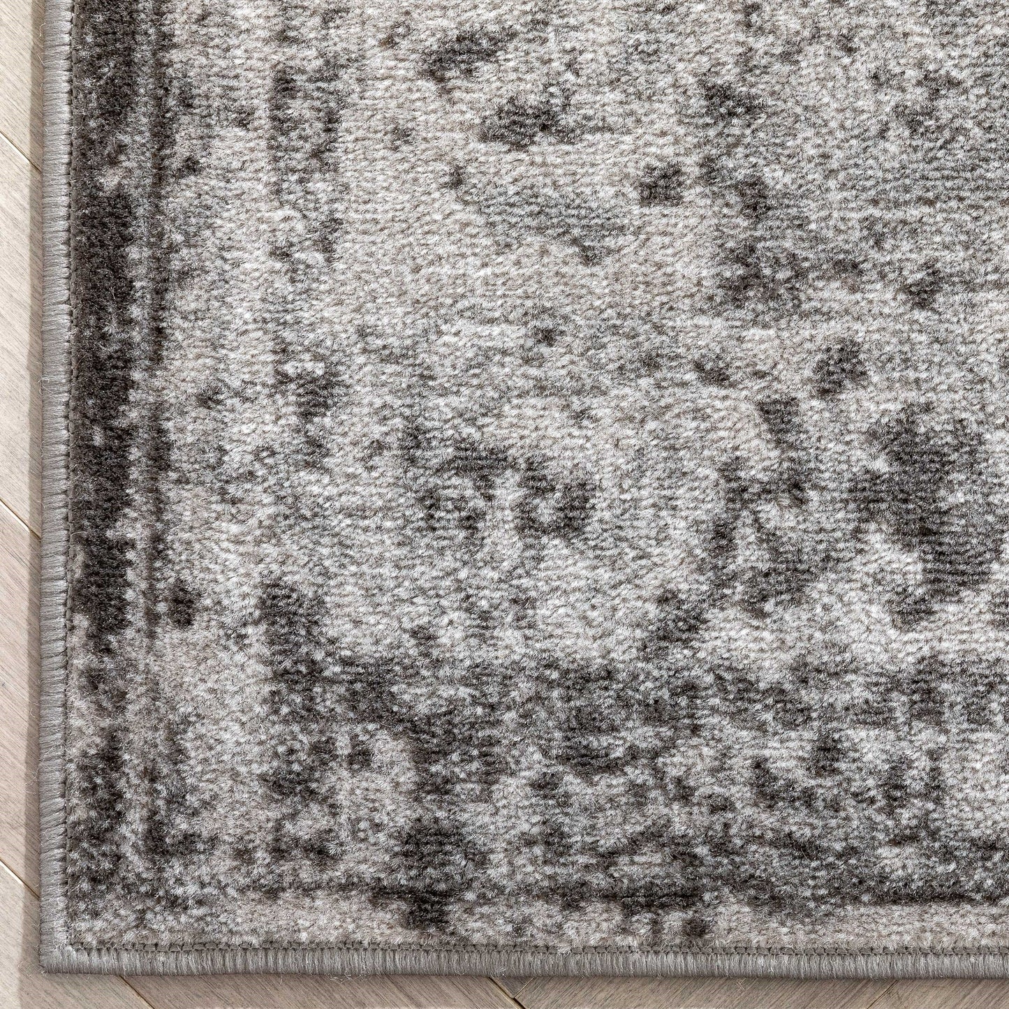 Patras Vintage Oriental Medallion Grey Rug ZAZ-27