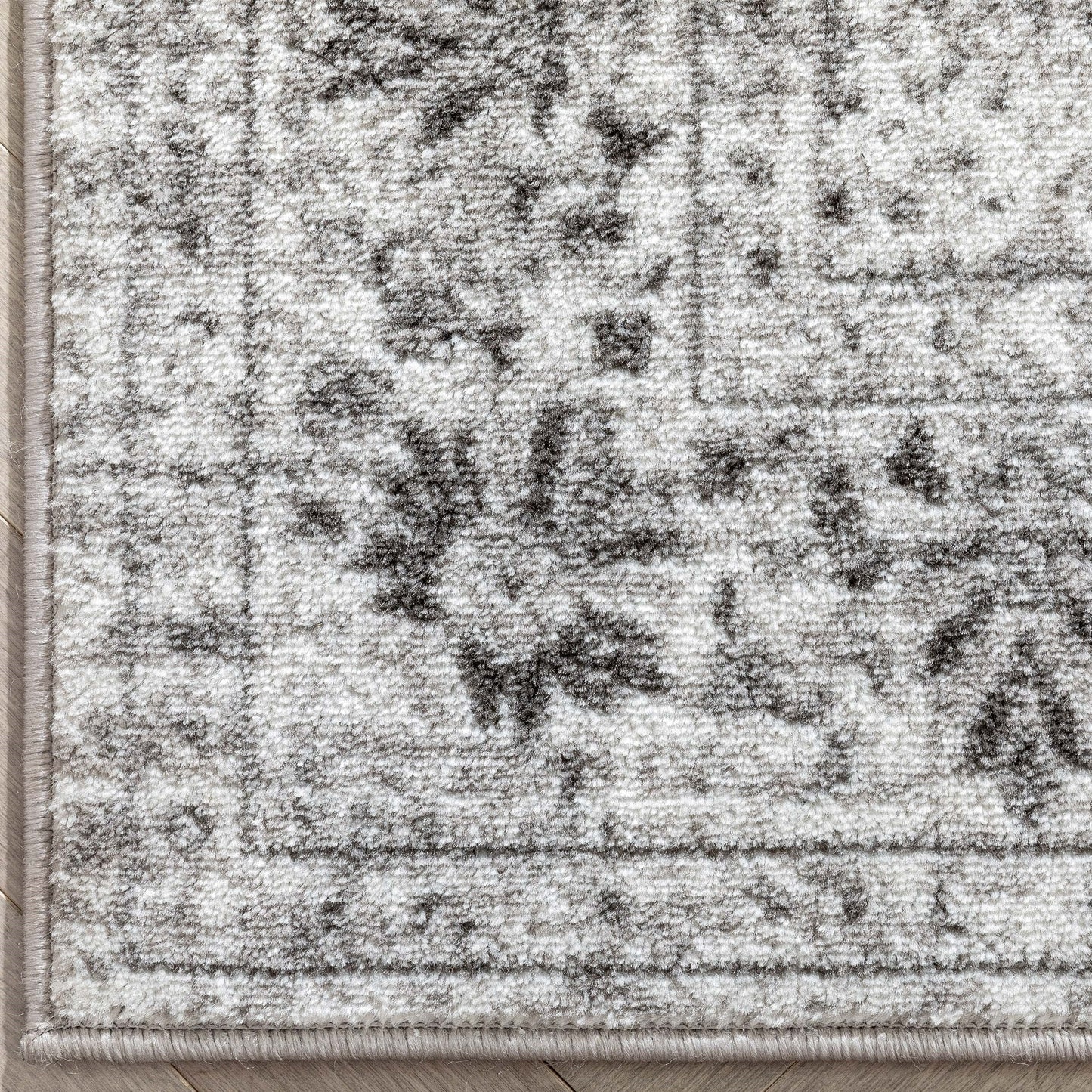 Argos Modern Vintage Lattice Ivory Grey Rug ZAZ-32