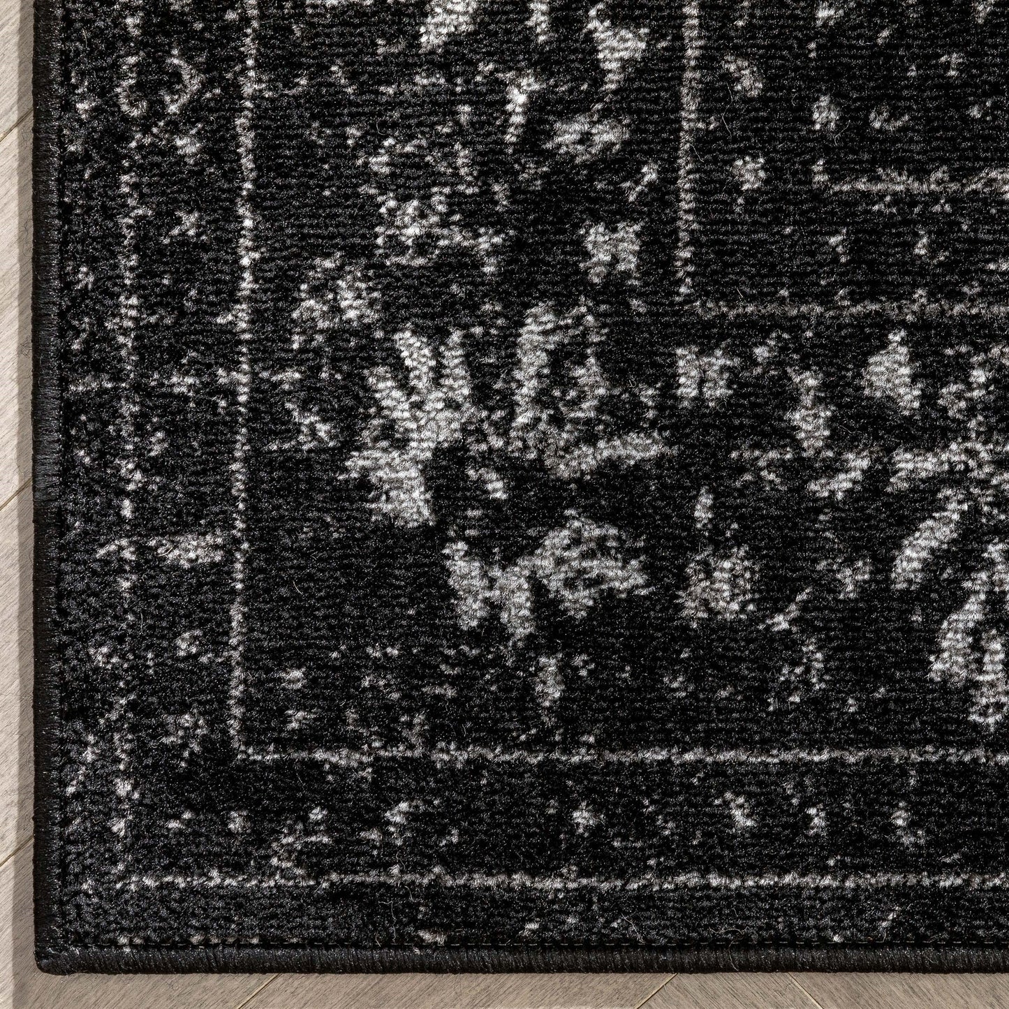 Argos Modern Vintage Lattice Black Rug ZAZ-33