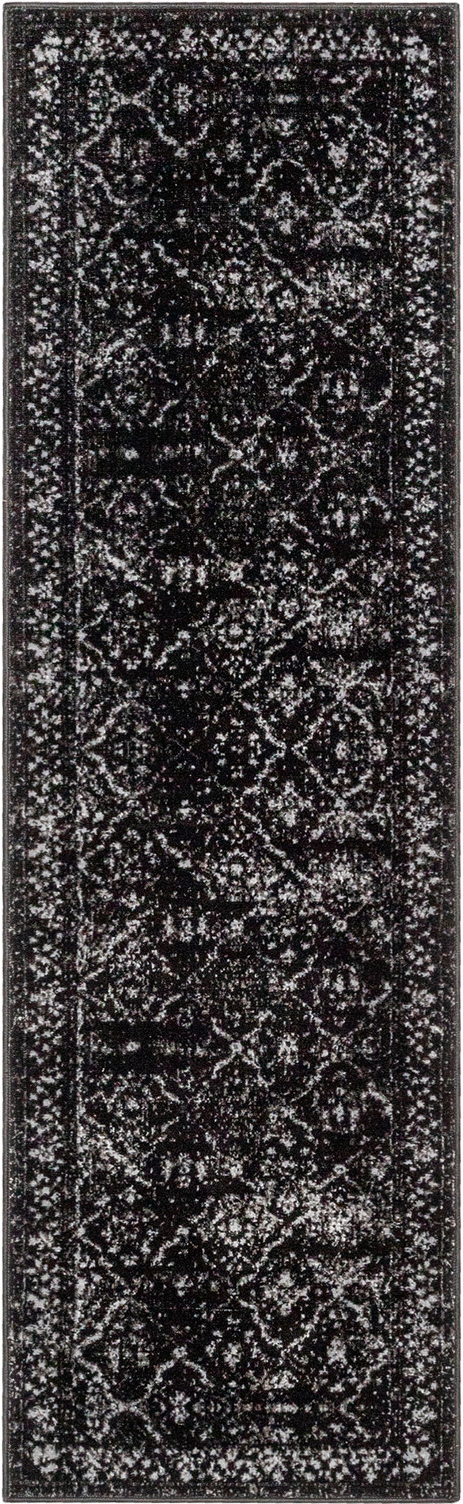 Argos Modern Vintage Lattice Black Rug ZAZ-33