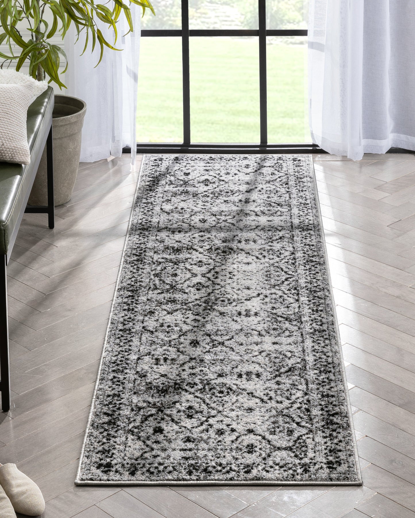 Argos Modern Vintage Lattice Grey Rug ZAZ-37