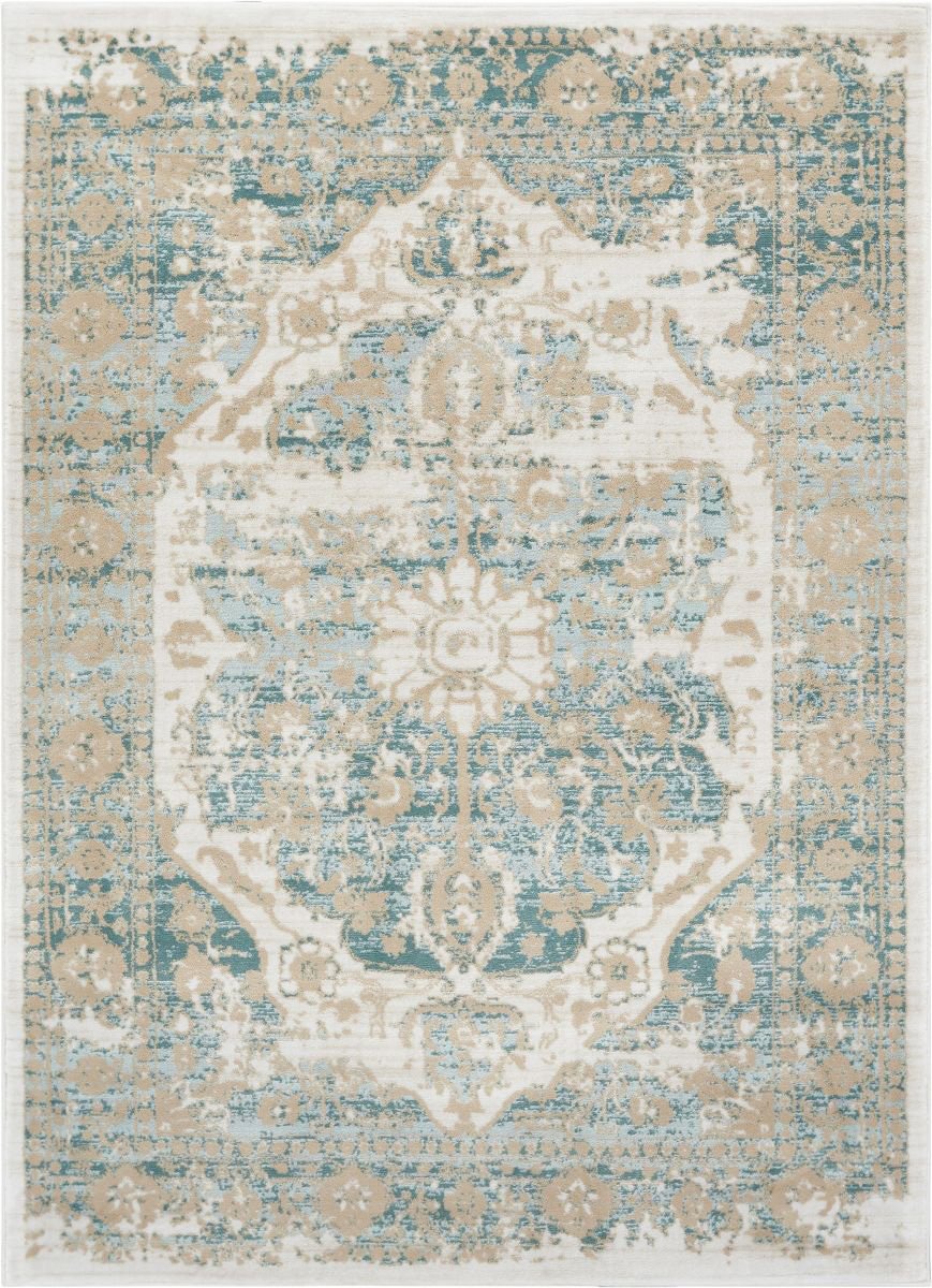 Maxwell Blue Vintage Modern Rug KE-34