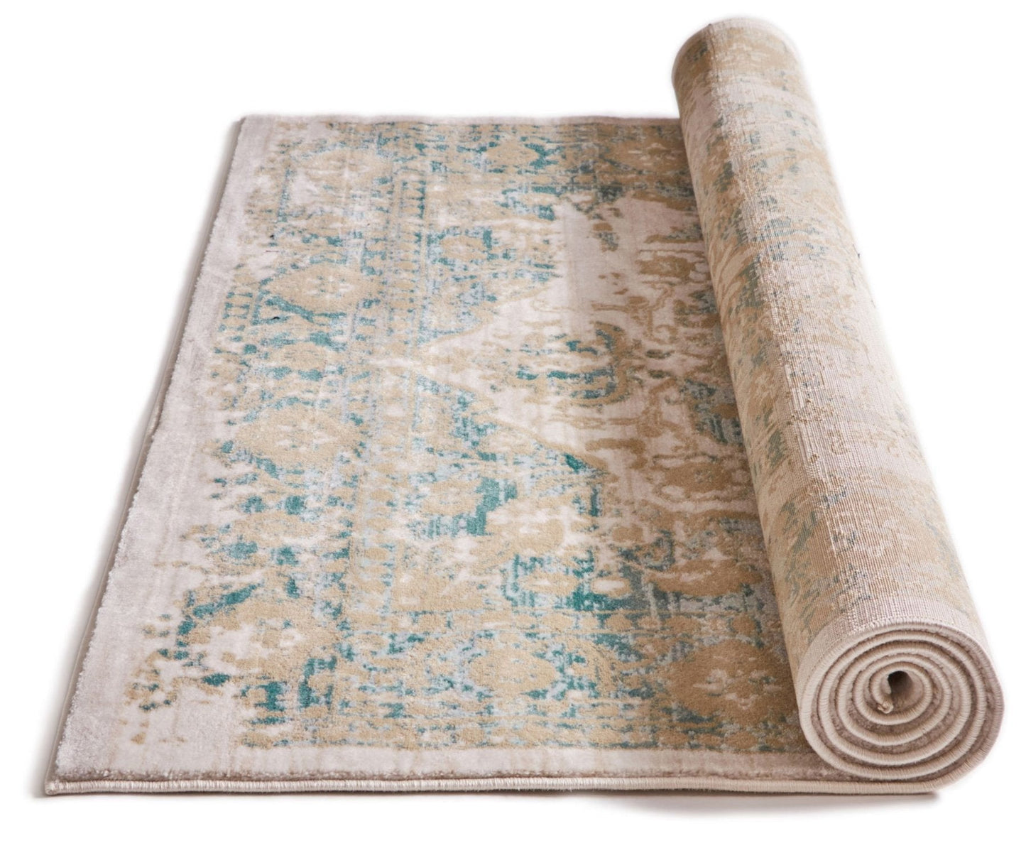 Maxwell Blue Vintage Modern Rug KE-34
