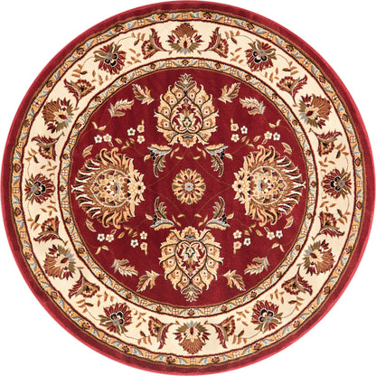 Abbasi Red Traditional Rug 3600