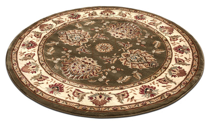 Abbasi Green Traditional Rug 3605