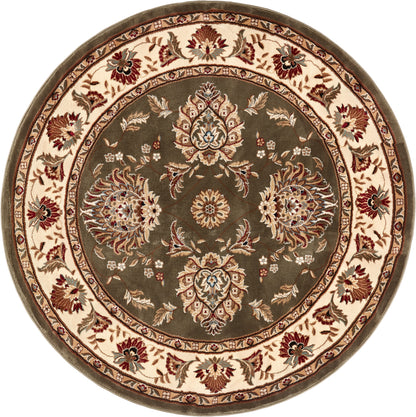 Abbasi Green Traditional Rug 3605