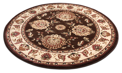 Abbasi Brown Traditional Rug 3607