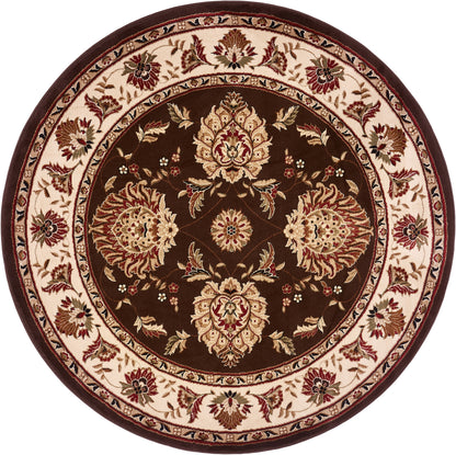 Abbasi Brown Traditional Rug 3607