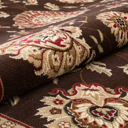 Abbasi Brown Traditional Rug 3607