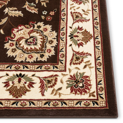 Abbasi Brown Traditional Rug 3607