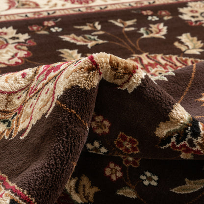 Abbasi Brown Traditional Rug 3607