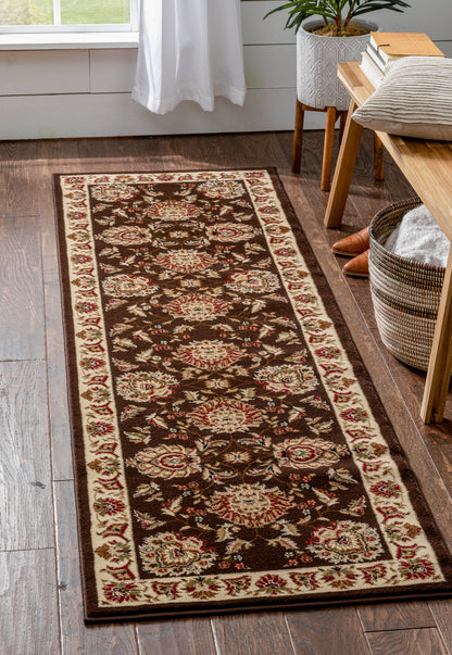 Abbasi Brown Traditional Rug 3607