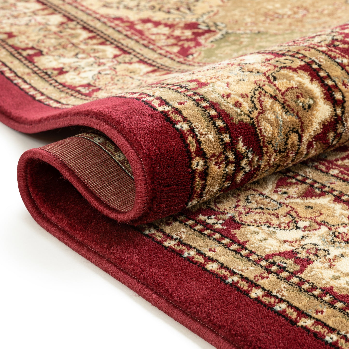 Mina-Khani Red Traditional Rug 3610