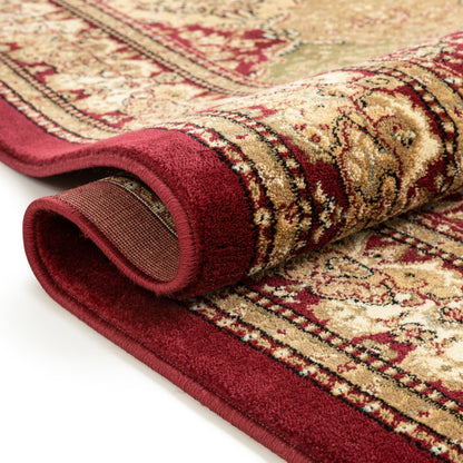 Mina-Khani Red Traditional Rug 3610